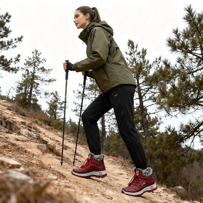 🔥Mitad de precio — ¡Agarra ahora! —【Tallas 35-41】Nuevo estilo de invierno, zapatos de piel natural con flanela de algodón, hechos a mano