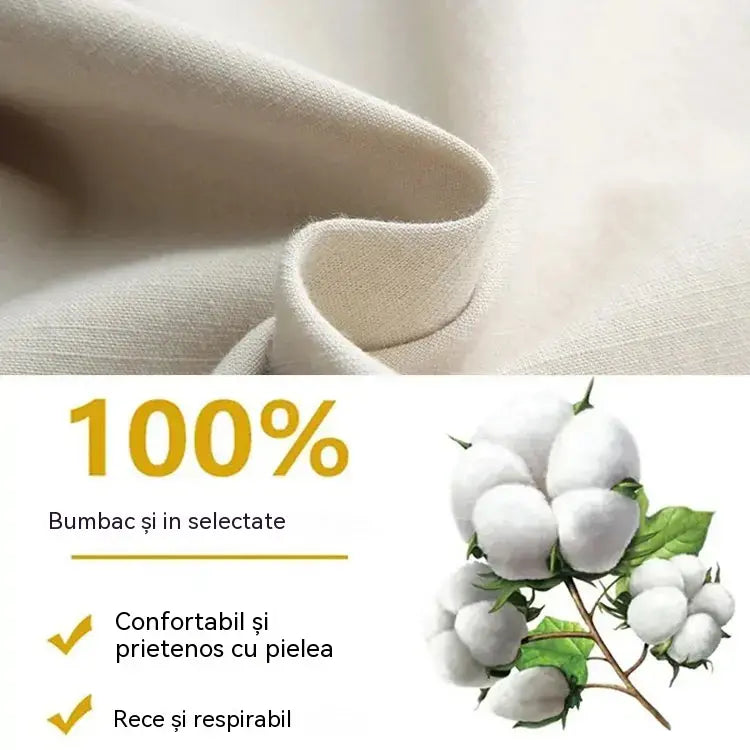 🎁【S-4XL】Rochie de lenjerie intimă din bumbac, la modă, cu decolteu în V, falsă, din două piese, neregulată, din două piese