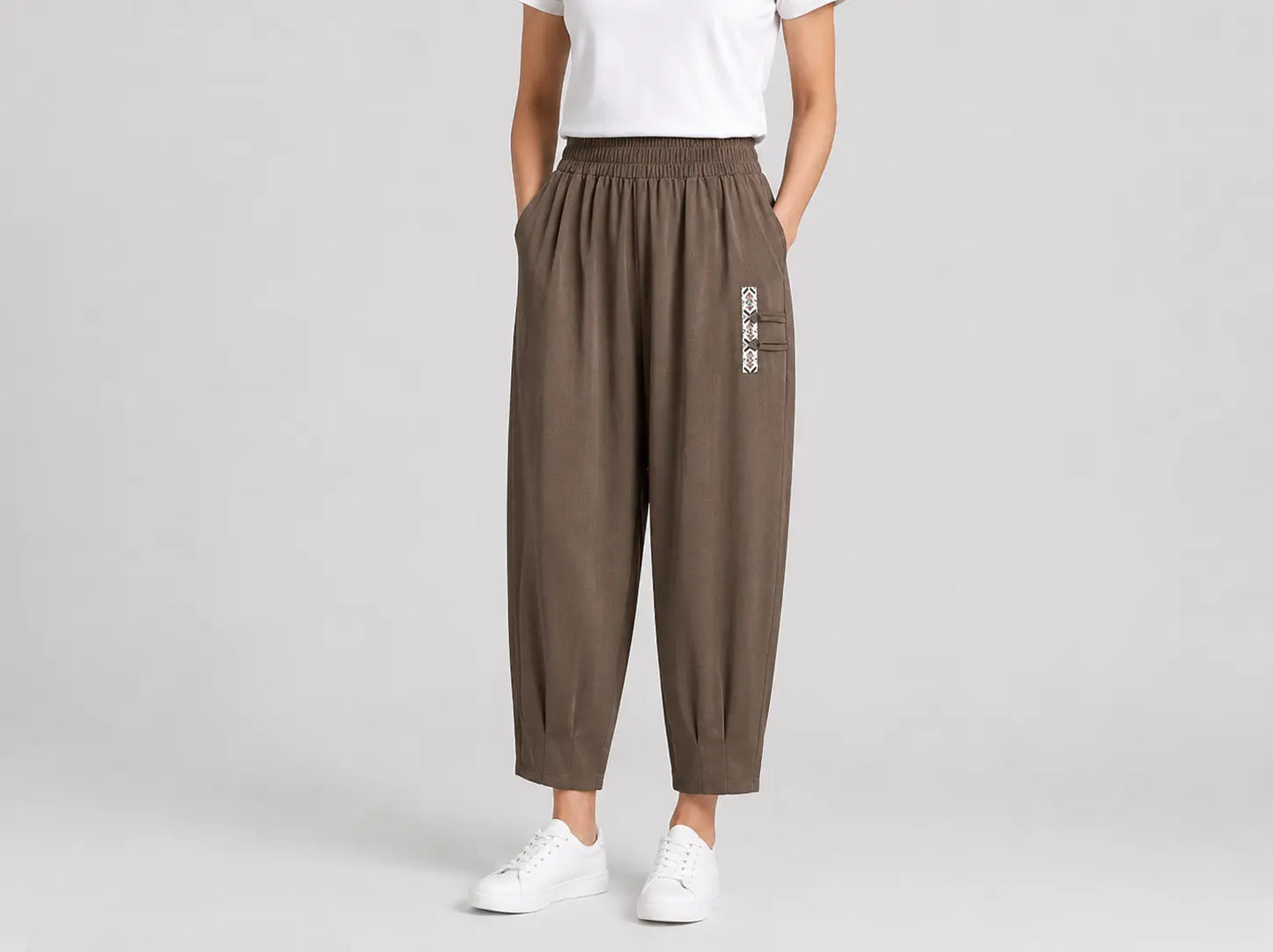 🔥【M‑4XL】👖Pantaloni de vară ușori și respirabili din bumbac‑in – pantaloni moderni casual până la gleznă