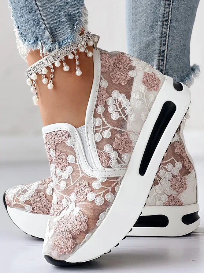 【35~41码】przezroczyste buty siateczkowe maratońskie z przeszkadzami haftami-3920106 