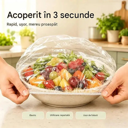 🔥(300 bucăți) Doar 139 lei🍽️Folie de plastic extra‑mare, groasă, antibacteriană, adecvată pentru alimente