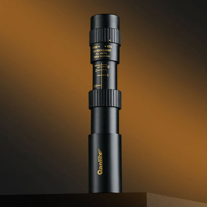 Binoclu portabil puternic cu zoom 10-300X HD Telescop profesional cu rază lungă de acțiune Monoculară lunetă cu vedere nocturnă scăzută pentru vânătoare  3836789