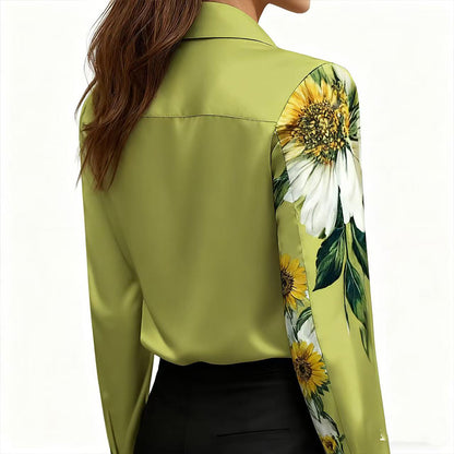 🔥🍁【Νέο Φθινόπωρο】【S-3XL】🌷Νέο απλό και κομψό γυναικείο πουκάμισο