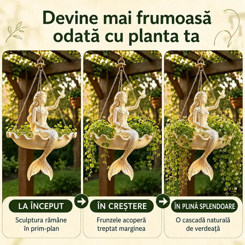 ✨ Transformă-ți grădina într-un basm! Ghiveci suspendat decorativ cu design artistic de poveste! 🌸🧚‍♀️