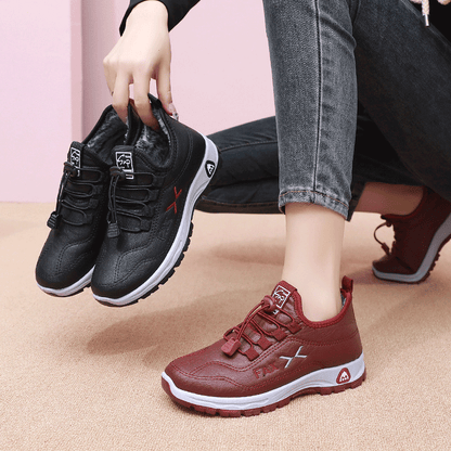 🔥Mitad de precio — ¡Agarra ahora! —【Tallas 35-41】Nuevo estilo de invierno, zapatos de piel natural con flanela de algodón, hechos a mano