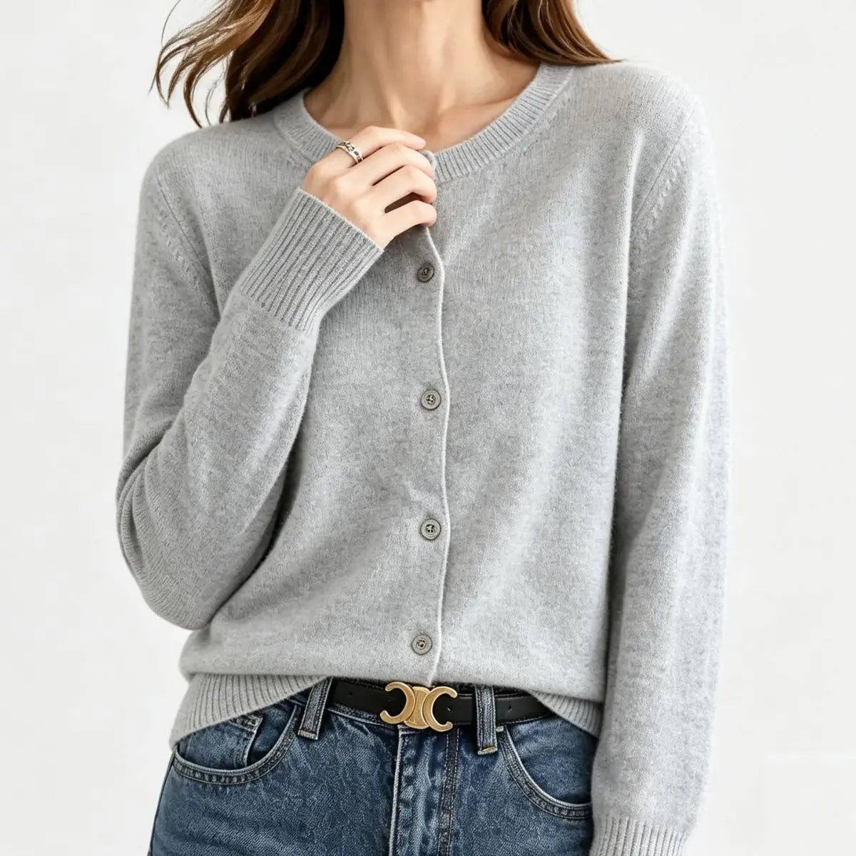 🔥💥【40–80 kg】Cardigan din tricot cu amestec de cașmir (Toamnă/Iarnă 2026) – elegant și versatil – disponibil cu plata la livrare