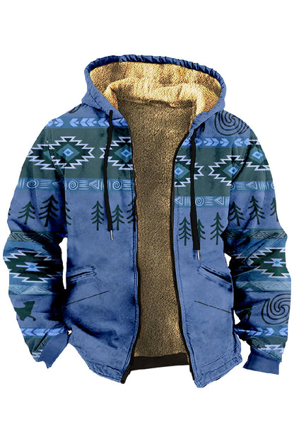 【Половина цена за сезона на есента и зимата】 Мъжко яке за есен и зима с качествено свободен стил, допълнителен плюш, дебела и от агнене вълна