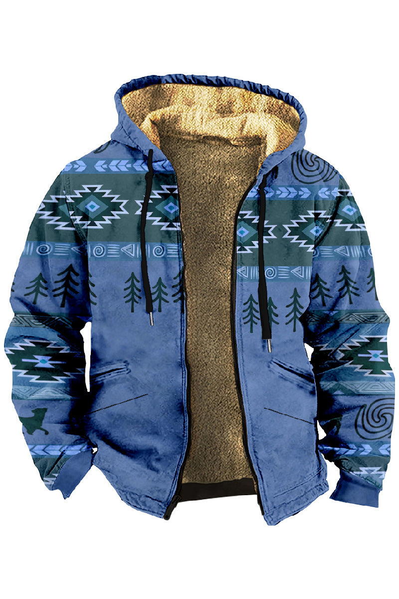 【Polovičná cena na jeseň a zimu】Pánska jesenná a zimná bunda, vysokokvalitný voľný štýl, hrubý plyš, teplá a pohodlná