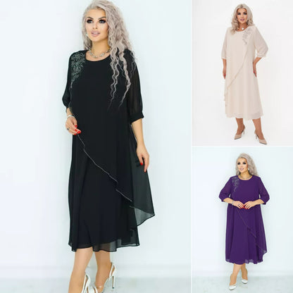 👗💥【S-5XL】Rochie nouă la modă, design clasic, elegantă și simplă