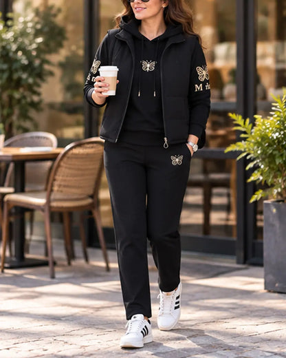 【M-4XL】💟💞Set casual nou din trei piese, din 2026 (vestă + top + pantaloni)