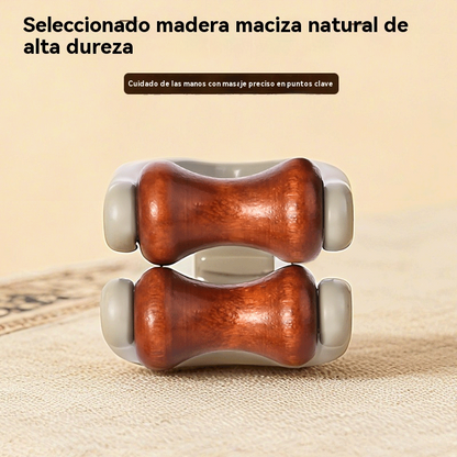🌿 Masajeador de dedos de madera maciza: los rodillos de madera natural ayudan a desbloquear los meridianos de las articulaciones y a aliviar la fatiga de las manos. 🌿