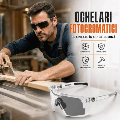 Ochelari de Protecție Multipurpose pentru Muncă și Sport – Anti-Praf, Anti-Vânt și Protecție UV400 pentru Lucrări de Tâmplărie, Bricolaj, Service Auto, Grădinărit și Ciclism