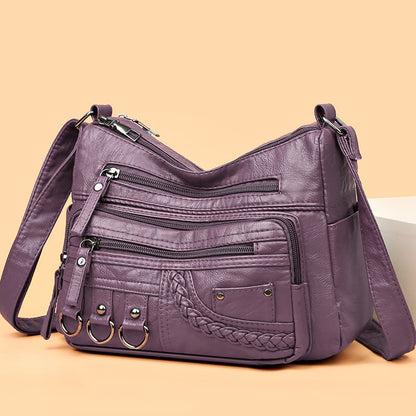 💥【Kupte 1 a 1 dostanete zdarma】👜2025 Nová kabelka přes rameno / crossbody z měkké kůže s velkou kapacitou 