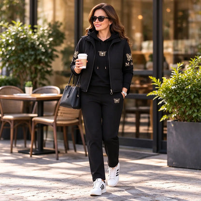 【M-4XL】💟💞Nou set casual din trei piese pentru 2026 (vestă + top + pantaloni)