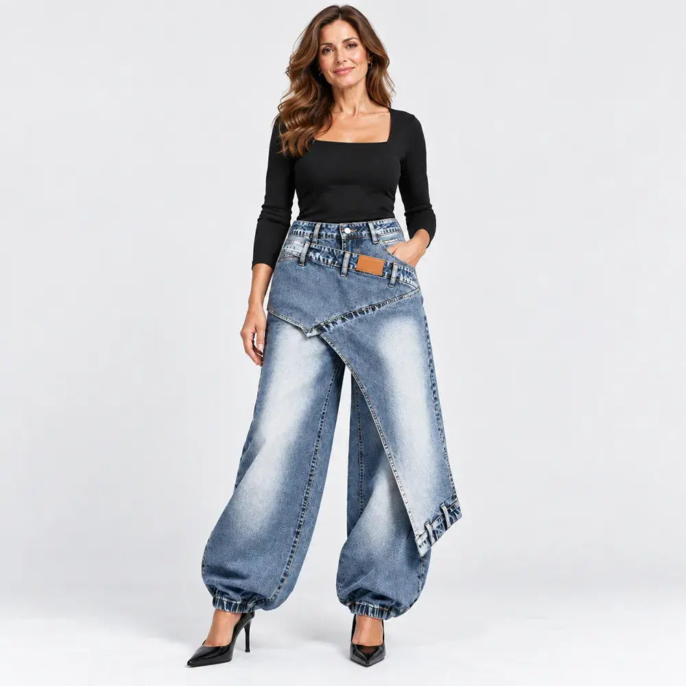 👖【XS-3XL】Blugi cu croială largă – stilați și confortabili ✨💞