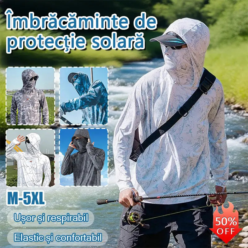 🔥【M-5XL】Îmbrăcăminte de protecție solară respirabilă pentru bărbați, potrivită pentru sporturi în aer liber și pescuit.