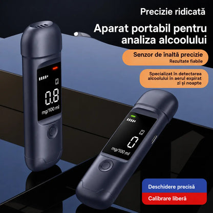 🔥🍷 Alcooltest portabil de precizie – Verifică nivelul de alcool înainte de a conduce