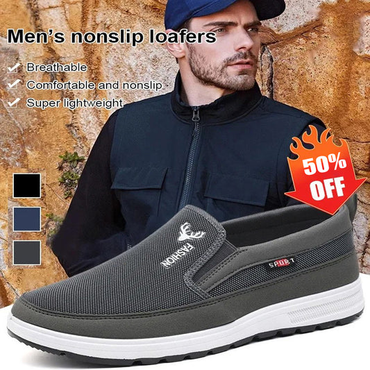 [Gorąca wyprzedaż🔥-Wiosenna nowość] Męskie antypoślizgowe mokasyny z płótna--3655622 