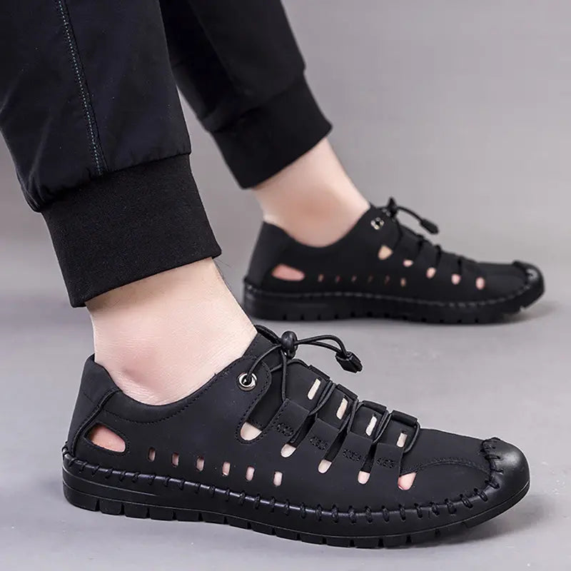 【38-44】😍Sandale noi din piele goală, casual, respirabile, pentru bărbați
