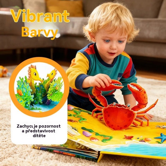 【Kupte 2, dostanete 2 zadarmo】4 kusy 🎁🎁 3D kniha s vyskakovacím oknem a zvieratami
