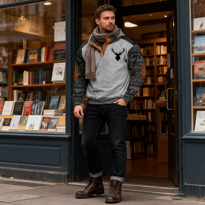 💥🔥【Oferta limitowana czasowo】🔥【S-5XL】Luźna mikina z 3D drukiem, amerykański styl uliczny, na jesień i zimę