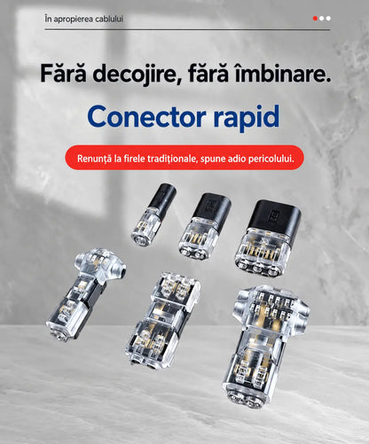 🥳 Reducere 50%! ⏰【1000 de bucăți în stoc】Conector electric fără dezizolare, cu clemă de blocare, închidere sigură și design antiderapant ⚡️