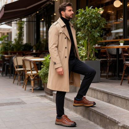 🔥 Нов продукт на половина цена 【39-48】 Мъжки обувки 2025 есен-зима нови мъжки модни кожени обувки