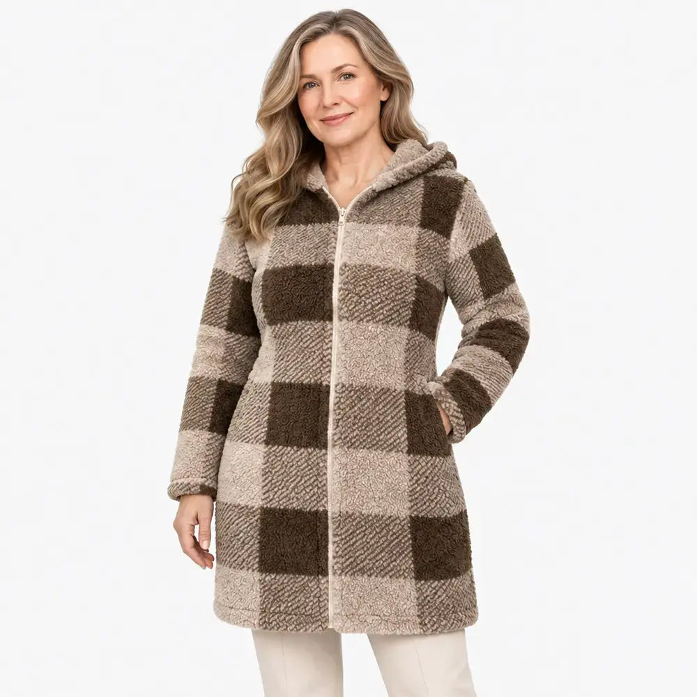 ✨ Cardigan lung reversibil cu fermoar pentru femei – Colecția Toamnă/Iarnă