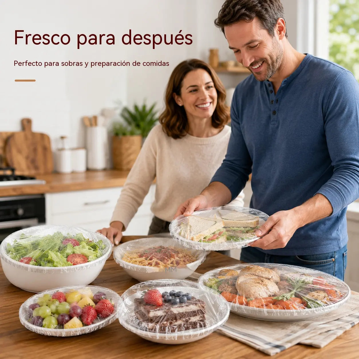 【200 bucăți】Film transparent de unică folosință, ideal pentru recipiente și alimente. Se potrivește perfect, asigură o etanșare bună și este ușor de utilizat