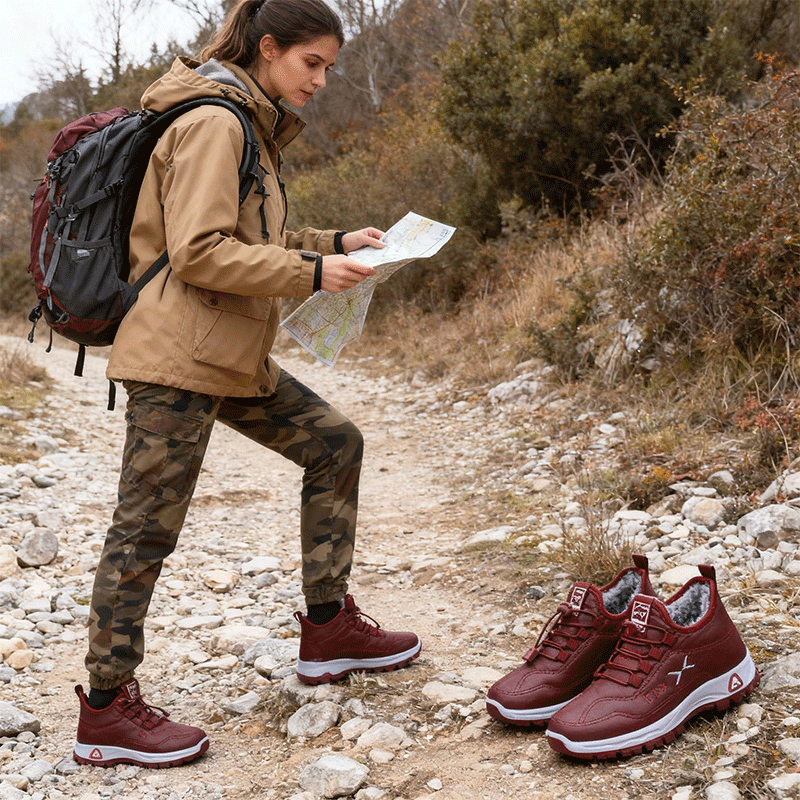 🔥Polovina ceny - chyti teraz - 【Veľkosti 35-41】 Nová zimná styl, ručne vyrobená bavlneno-vlnová obuv z prirodzenej kože