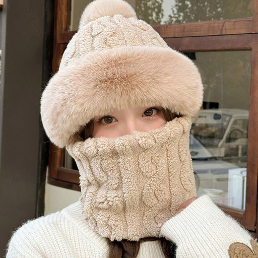 🔥【Ograniczony czas - połowa ceny】🔥🐏Nowy model czapki i szalu, grube i puszyste, odporne na wiatr i chłod