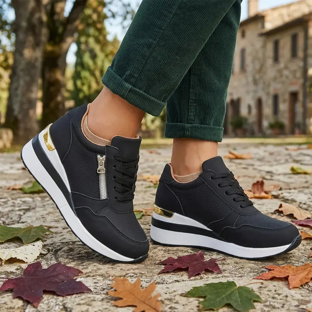 👟【36-43】Pantofi sport slip-on cu platformă, mărimi mari – Ușori, potriviți pentru purtarea zilnică – Confortabili pentru mers și exerciții