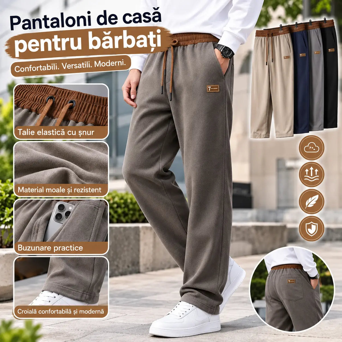 【M-4XL】Pantaloni casual noi din bumbac de înaltă calitate, colecția 2026