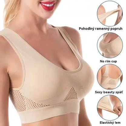 😍🎁【Pachet de 3 bucăți】✨ Sutien fără cusături pentru mărimi mari ❤️ Respirabil și răcoros 【40–120KG】🌬️💃