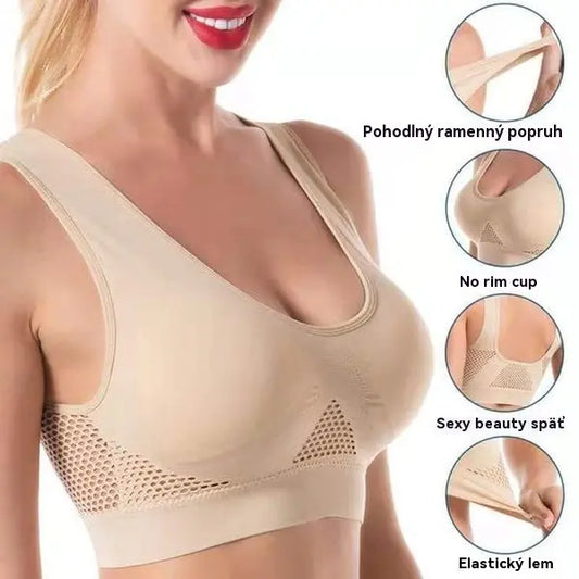 😍🎁【Pachet de 3 bucăți】✨ Sutien fără cusături pentru mărimi mari ❤️ Respirabil și răcoros 【40–120KG】🌬️💃