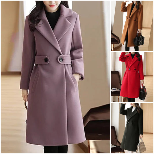 🍂【Promoție de produse noi】 40-90KG🧥Haina groasa de lana pentru toamna si iarna, calda si la moda  3833340