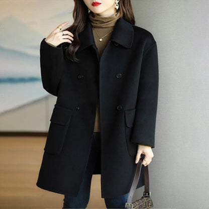 🔥nowa jesienno-zimowa vysoce kvalitní dwuwarstwowa kaszmirowa kurtka 