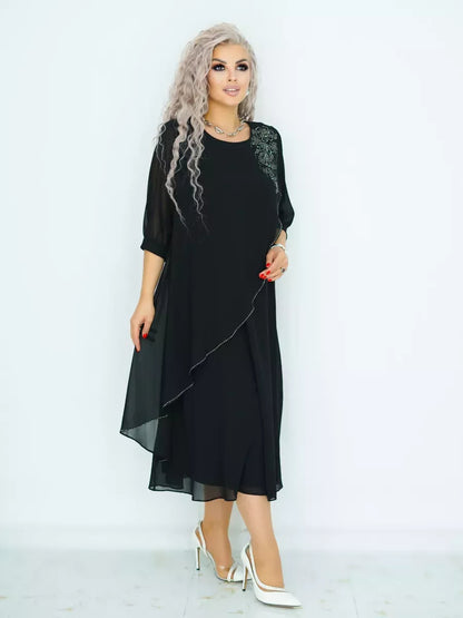 👗💥【S-5XL】Rochie nouă la modă, design clasic, elegantă și simplă