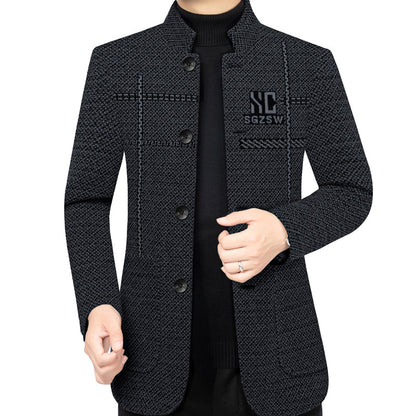 ✨Reducere de 50%! ✨Palton de iarnă pentru bărbați, cu croială 3D – gros, rezistent la vânt și indispensabil pentru vreme rece. ❄️