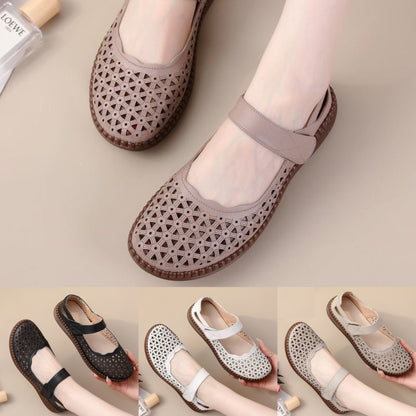 Ofertă de sfârșit de lună💥【Piele de vacă de prim strat】Sandale de damă din piele naturală la modă 2025✅Piele moale✅Antiderapante