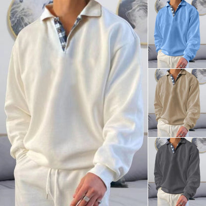 🔥🔥Nowość polowa ceny - promocja【M-3XL】Modne męskie polo z długimi rękawami na jesień i zimą