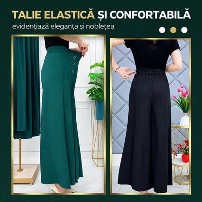 【M-5XL】Pantaloni largi cu pliuri (Reducere de 50% pentru o perioadă limitată)