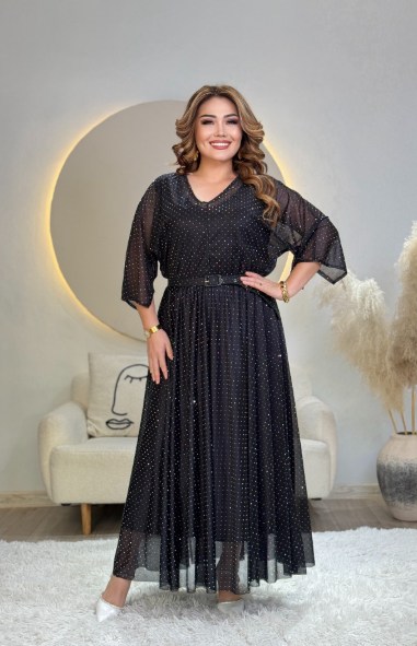 【S-5XL】Rochie plus size lejeră și strălucitoare
