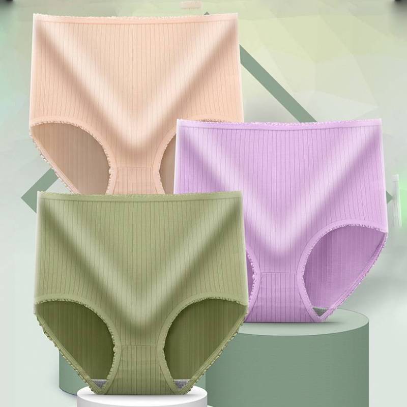 【🔥8 τεμάχια】Γυναικεία plus size, αδιάβροχα, αντιβακτηριδιακά, ψηλοκάβαλα, ψηλοκάβαλα, εσώρουχα πλήρους μεγέθους