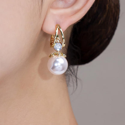 💋【50%OFF】 Pendientes de plata con perlas de lujo francés de nuevo estilo 2026