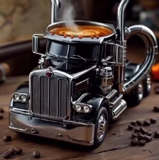 🚛【Cumpără unul, primești unul gratis】Cană de cafea artizanală în formă de camion