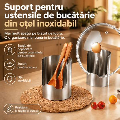 🔥【Cumperi 1, primești 1 GRATIS】🥄 Organizator multifuncțional pentru ustensile de bucătărie: totul ordonat și la îndemână! ✨🏠