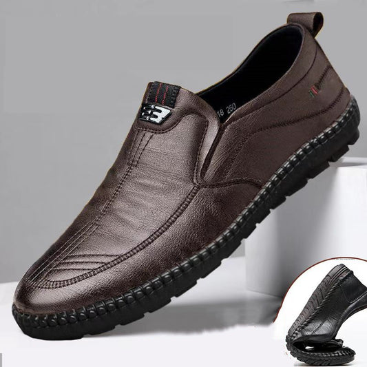 【Reducere specială 50%】👞Pantofi casual noi, stil britanic, cu talpă moale✅ realizați manual din piele selectată✅ rezistenți la uzură și respirabili