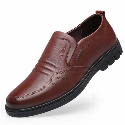 👞【39-44】Pantofi de afaceri casual pentru bărbați, din piele moale, cu talpă moale, stil nou 2026