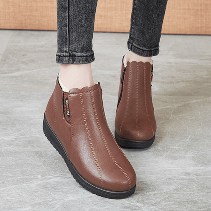 🔥Επίθετη πώληση περιορισμένου χρόνου【Μεγέθη 35-41】🥾Μόδας και θερματά χειμερινά παπούτσια από δέρμα, με σχεδιασμό μαλακής υπόσωμης